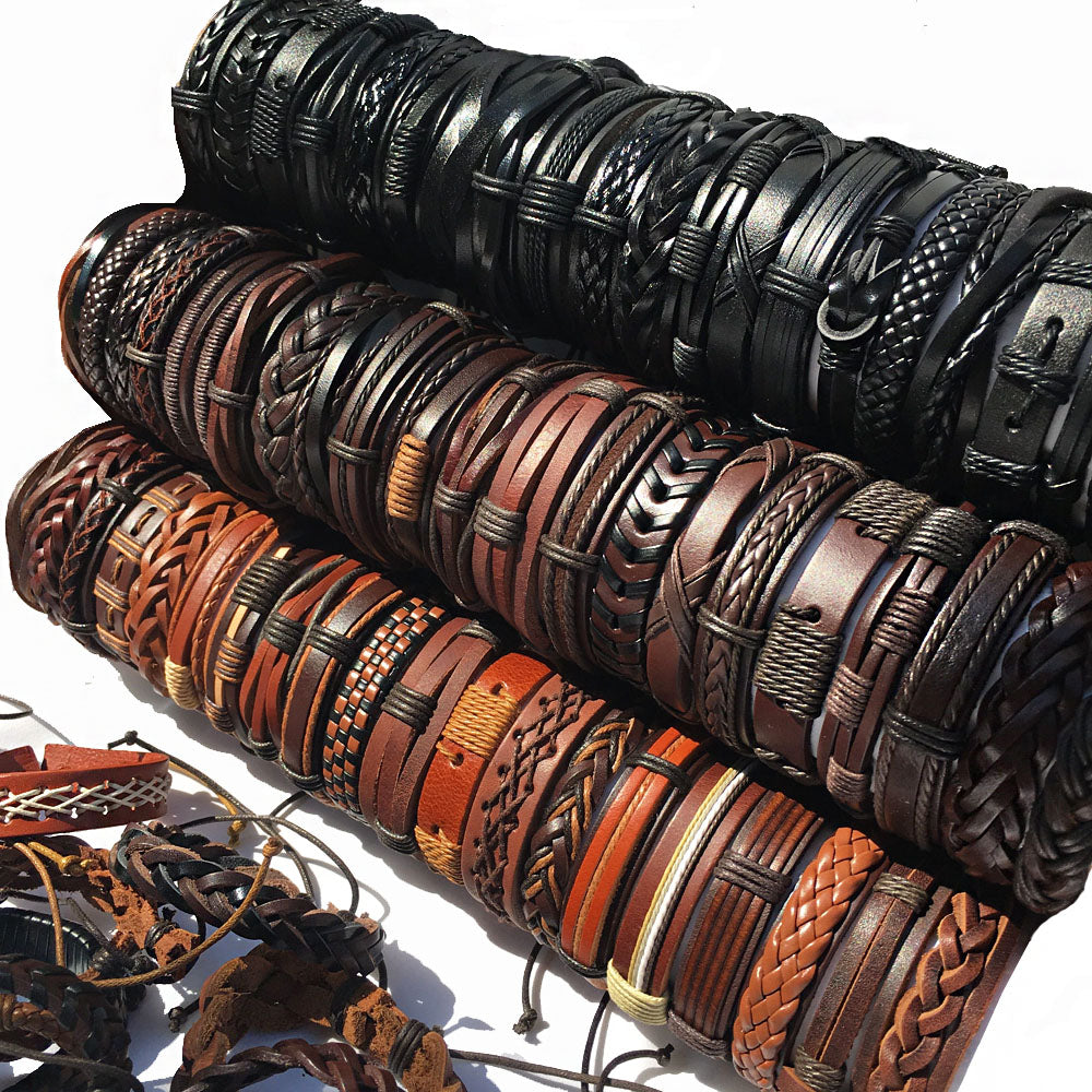 Adjustable Men's Leather Bracelet – Lu Lu's Gift Company